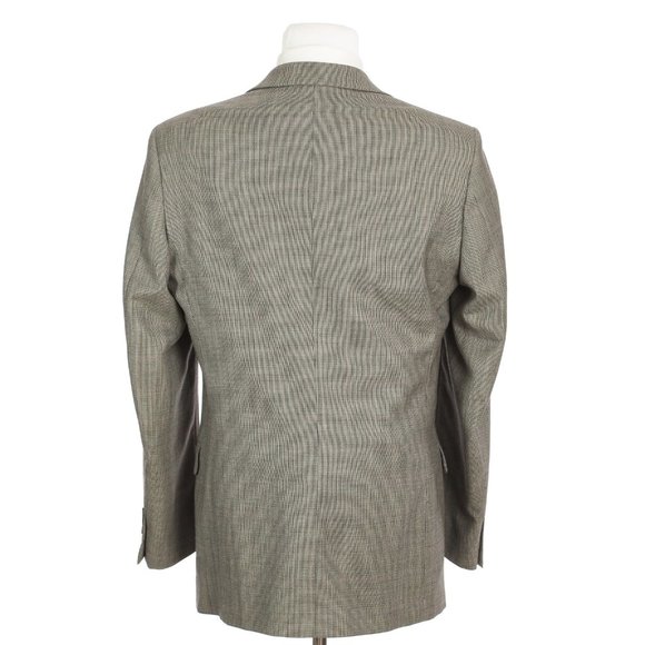 Andrew Fezza Two Button Gray Sharkskin Sport Coat - Picture 6 of 12